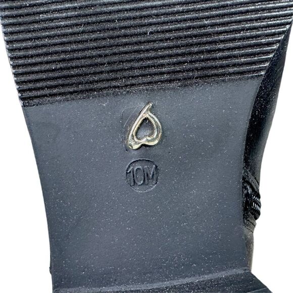 Thalia Sodi Black Faux Leather Veronika Boots - Size 10 - Picture 8 of 10